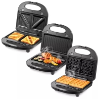 Мультипекарь Kitfort КТ-1660, 700 Вт, 24х13 см, чёрно-серебристый