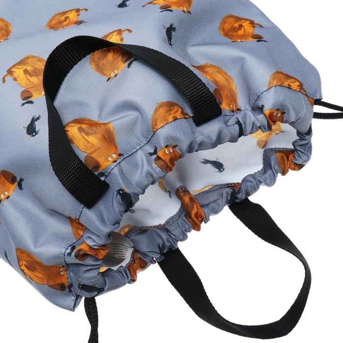 Мешок для обуви 440 х 365 мм, Erich Krause, плотность 300D, с ручками, Capybara