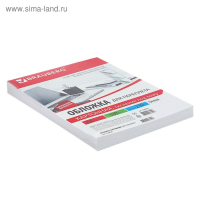 Обложки для переплета A4, 230 г/м2, 100 листов, картонные, белые, тиснение под Кожу, BRAUBERG 530838