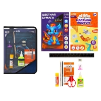 Папка для труда А4, молния вокруг, откидная планка, пластиковая, ПТР-1, с наполнением 10 предметов, для мальчика, Calligrata "Мото-шлем" Папка для труда А4, молния вокруг, откидная планка, пластиковая, ПТР-1, с наполнением 10 предметов, для мальчика, Calligrata "Мото-шлем"