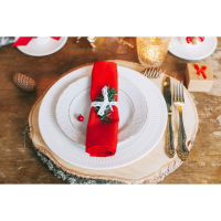 Набор столовых приборов &laquo;Тройка&raquo;, 24 предмета, толщина 2 мм, локальное нитрид-титановое покрытие, декоративная коробка