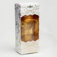 Бутылочка для кормления &laquo;Little lady&raquo;, классическое горло, с ручками, 250 мл., от 3 мес., Золотая коллекция