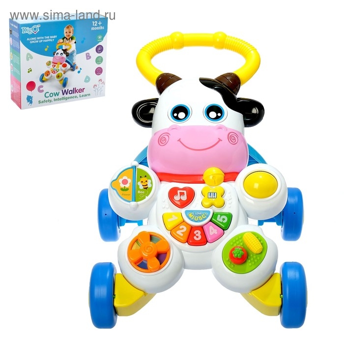 Каталка - ходунок &laquo;Коровка&raquo;, звуковые эффекты