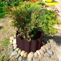 Ограждение для клумбы, 110 &times; 24 см, коричневое, &laquo;Волна&raquo;, Greengo