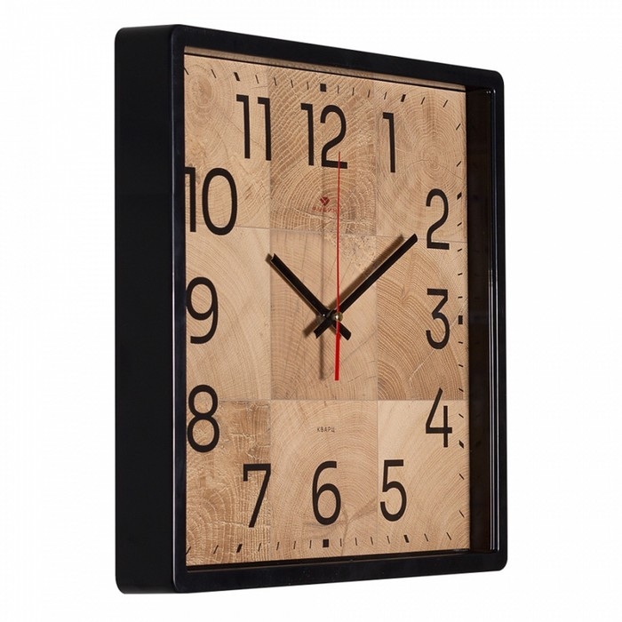 Часы настенные, интерьерные "Фактура", бесшумные, 30 х 30 см
