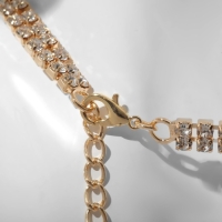 Колье &laquo;Бурлеск&raquo; висячие кристаллы, цветные в золоте, 30см