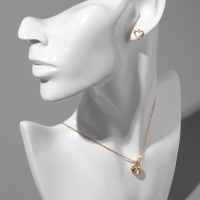 Гарнитур 5 предметов: серьги (4 пары), кулон «Минимал» сердечко, цвет золото, 40 см Гарнитур 5 предметов: серьги (4 пары), кулон «Минимал» сердечко, цвет золото, 40 см