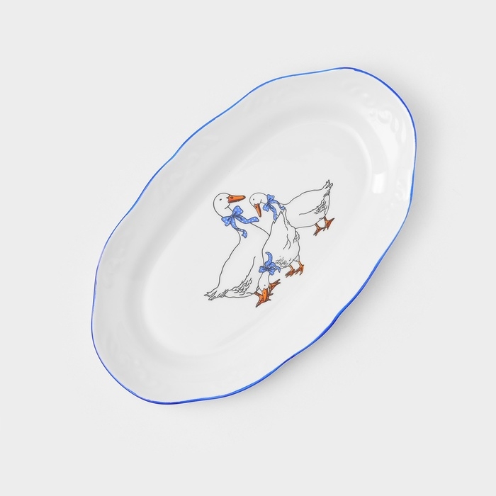 Сервиз фарфоровый столовый &laquo;Гуси&raquo;, 48 предметов