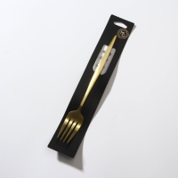 Вилка столовая из нержавеющей стали Magistro &laquo;Оску базис&raquo;, h=20,5 см, цвет золотой