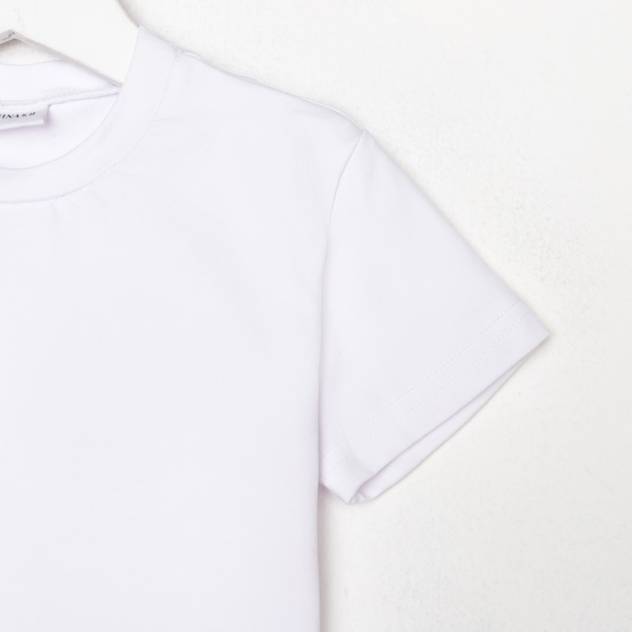 Футболка детская Basic line цвет белый, рост 110