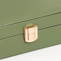 Шкатулка кожзам для украшений "Матовая гладь. Прямоугольная" зелёная 16х11,5х5,5 см Шкатулка кожзам для украшений "Матовая гладь. Прямоугольная" зелёная 16х11,5х5,5 см