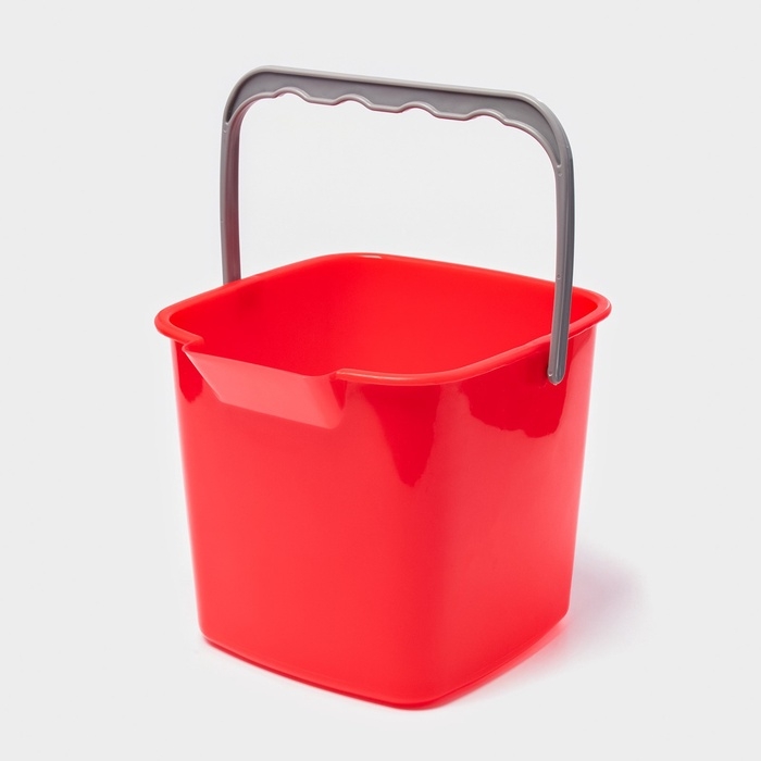 Ведро для уборки, 5.6 л, 21.5×23×18.5 см, красный Ведро для уборки, 5.6 л, 21.5×23×18.5 см, красный