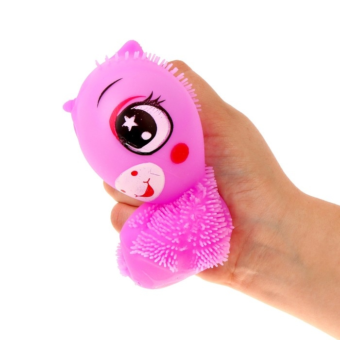 Ёжка &laquo;Единорог&raquo; световой, цвета МИКС