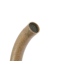 Cмеситель для кухни Accoona A4594KE, однорычажный, высокий излив, латунь, цвет песочный Cмеситель для кухни Accoona A4594KE, однорычажный, высокий излив, латунь, цвет песочный