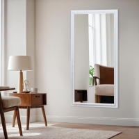 Зеркало настенное &laquo;Медальон&raquo;, белое, 60&times;110 cм, рама пластик, 43 мм