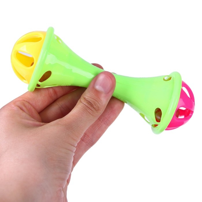 Погремушка &laquo;Гантелька&raquo;, цвет МИКС, Крошка Я