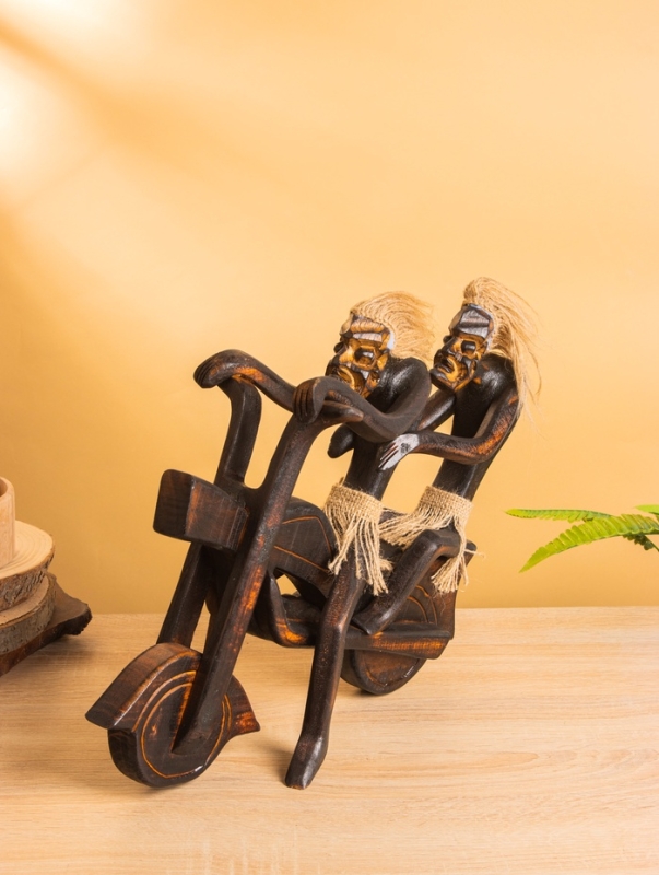 Сувенир &laquo;Аборигены байкеры&raquo;, 38&times;15&times;30 см, дерево