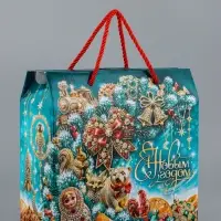 Коробка подарочная складная "МалаХит" 23 х 10 х 22 см