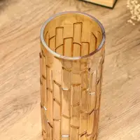 Ваза стекло настольная "Мэнди" 29х12 см, коричневый