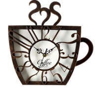 Часы настенные интерьерные, для кухни Coffee, плавный ход, 28&times;28 см