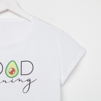 Пижама женская (футболка и шорты) KAFTAN Avocado р. 44-46, белый Пижама женская (футболка и шорты) KAFTAN Avocado р. 44-46, белый