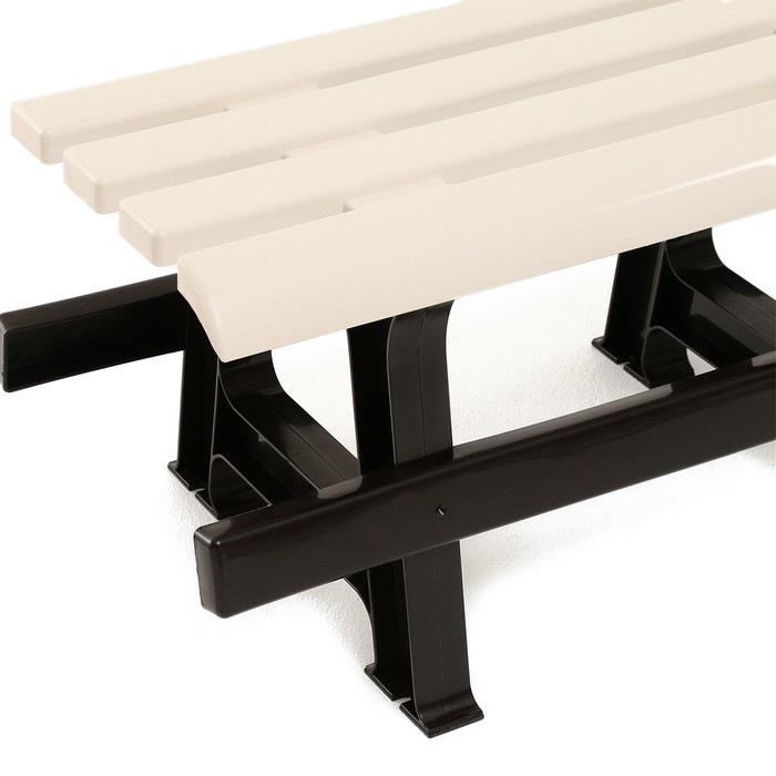 Скамейка пластиковая Альтернатива для дачи 1.2х0.4х0.42 м, без спинки, нагрузка до 212 кг Скамейка пластиковая Альтернатива для дачи 1.2х0.4х0.42 м, без спинки, нагрузка до 212 кг