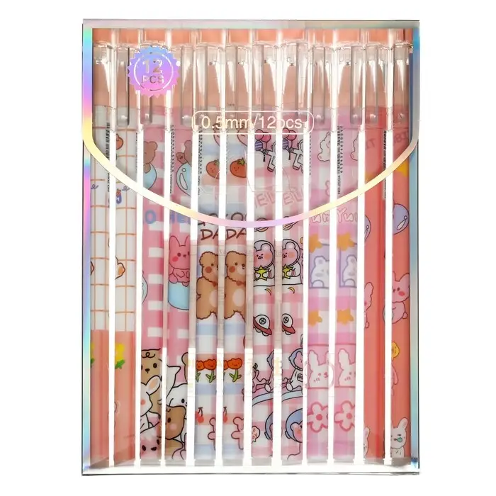 Ручка гелевая 0.5 мм стержень синий корпус &laquo;Зверята&raquo; МИКС