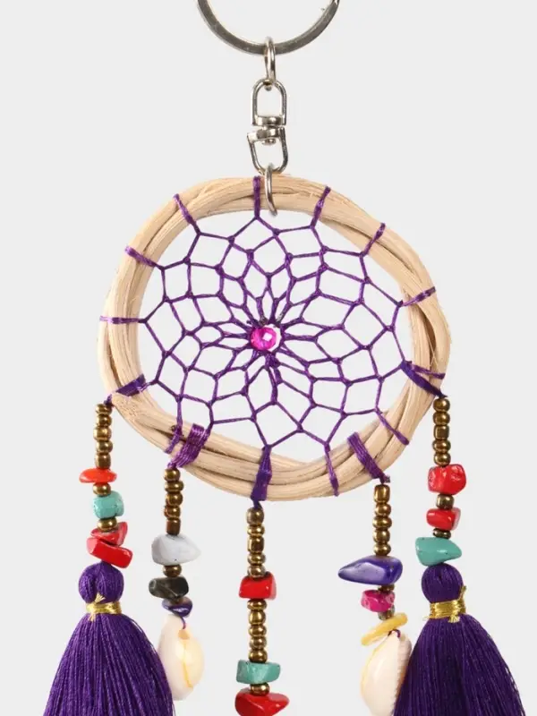 Брелок "Ловец снов" 17 см, цв. фиолетовый
