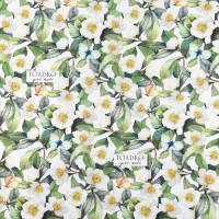 Бумага упаковочная двухсторонняя крафтовая &laquo;Цветочная&raquo;, 70 х 100 см