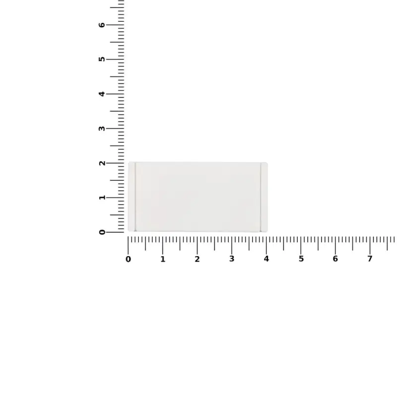 Лейбл из ПВХ Dzeta, S, белый