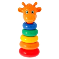 Пирамидка 5 колец «Жирафик» Пирамидка 5 колец «Жирафик»