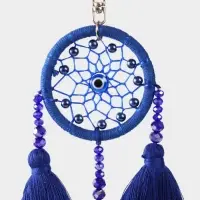 Брелок "Ловец снов" 17 см, цв. синий