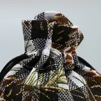 Мешочек подарочный холща &laquo;Шишки&raquo;, 10 х 12 см +/- 1.5 см