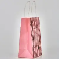 Пакет подарочный крафт &laquo;С 8 марта&raquo;, 12 &times; 21 &times; 9 см