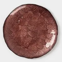 Тарелка "КРАСКИ ОСЕНИ" 28 см, янтарный цвет