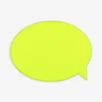 Наклейка тканевая Lunga Bubble, M, желтый неон