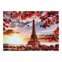 Картина на холсте "Закат в Париже" 50*70 см Картина на холсте "Закат в Париже" 50*70 см