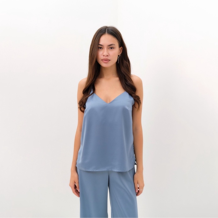 Комплект женский (майка, брюки) KAFTAN Комплект женский (майка, брюки) KAFTAN "Silk" р. 46, голубой