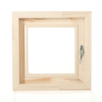 Окно, 40&times;40см, двойное стекло ЛИПА, наружнее открывание