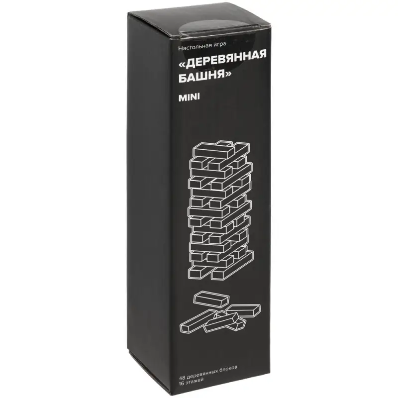 Игра &laquo;Деревянная башня мини&raquo;, черная