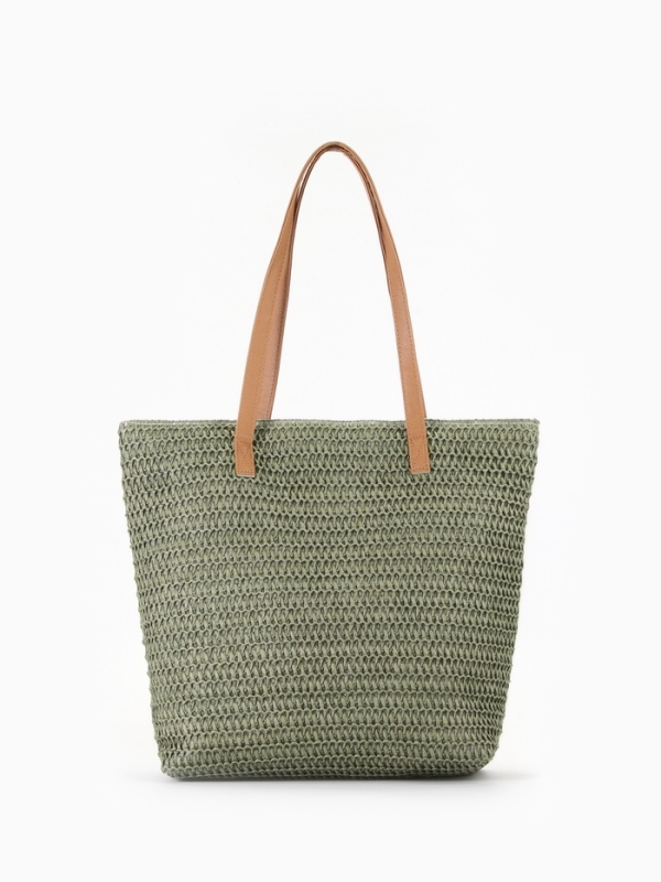 Сумка пляжная Одноцвет, 47*14*35, отд на молнии, подкладка, зеленый Сумка пляжная Одноцвет, 47*14*35, отд на молнии, подкладка, зеленый