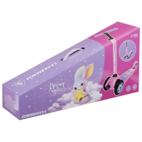 Самокат-снегокат 2 в 1 GRAFFITI &laquo;Зайка&raquo;