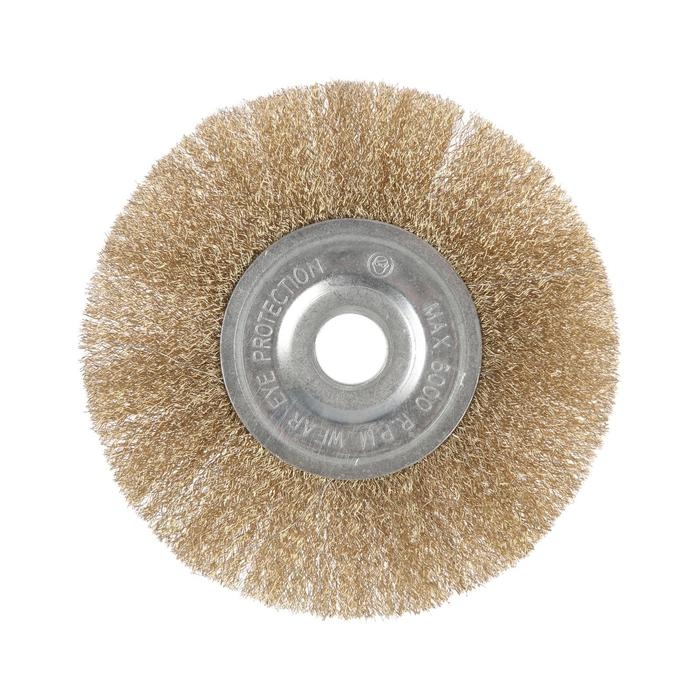 Щетка металлическая для УШМ ЛОМ, плоская, посадка 22 мм, 175 мм