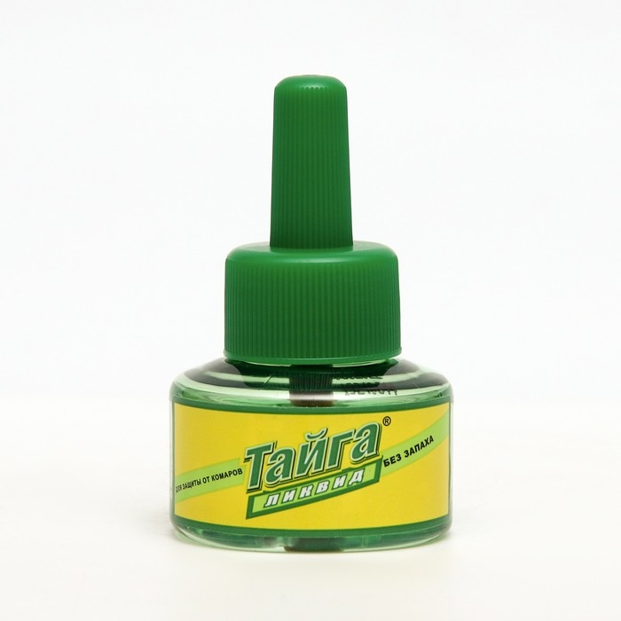 Дополнительный флакон-жидкость от комаров Дополнительный флакон-жидкость от комаров "Тайга" Ликвид, без запаха, 30 ночей, флакон, 30 мл