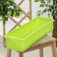 Ящик для цветов без дренажной решеткой, 12 л, МИКС