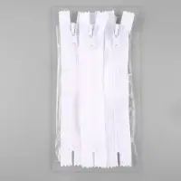 Молния &laquo;Трактор&raquo;, №8, неразъёмная, замок автомат, 18 см, белая