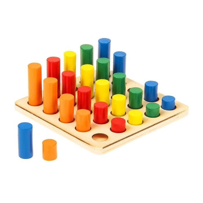 Головоломка &laquo;Столбики логические&raquo;, 25 цветных фигур