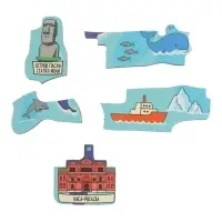 Пазл деревянный фигурный "Достопримечательности мира"