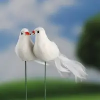 Штекер для комнатных растений "Голуби" 5*4*11 см / фасовка 24шт, цена за шт