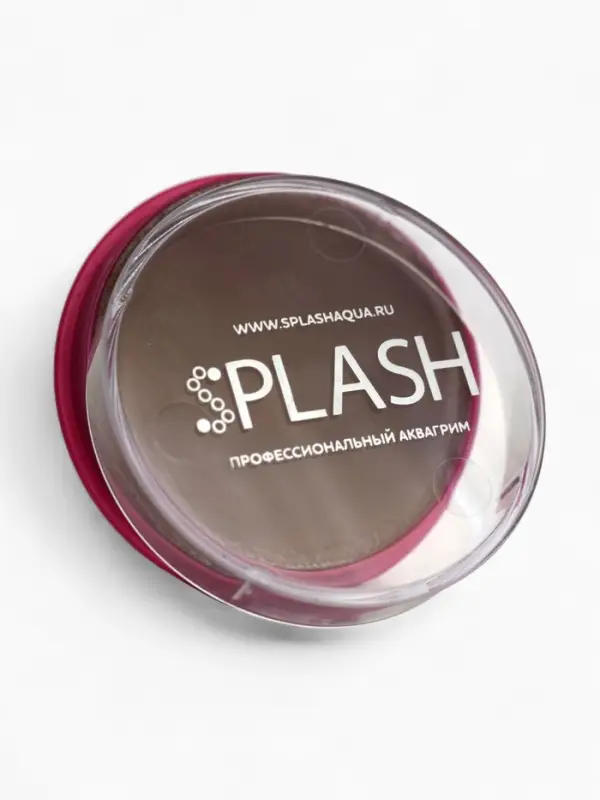 Аквагрим  в шайбе , регулярный, коричневый, 32 гр.